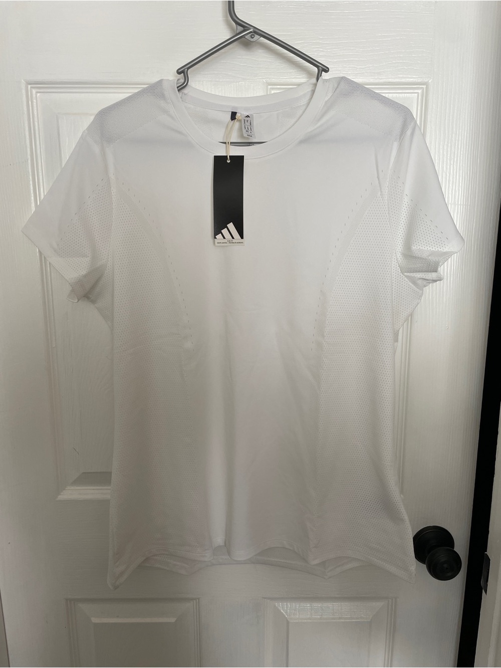 adidas Women's White Short Sleeve Athletic Tee